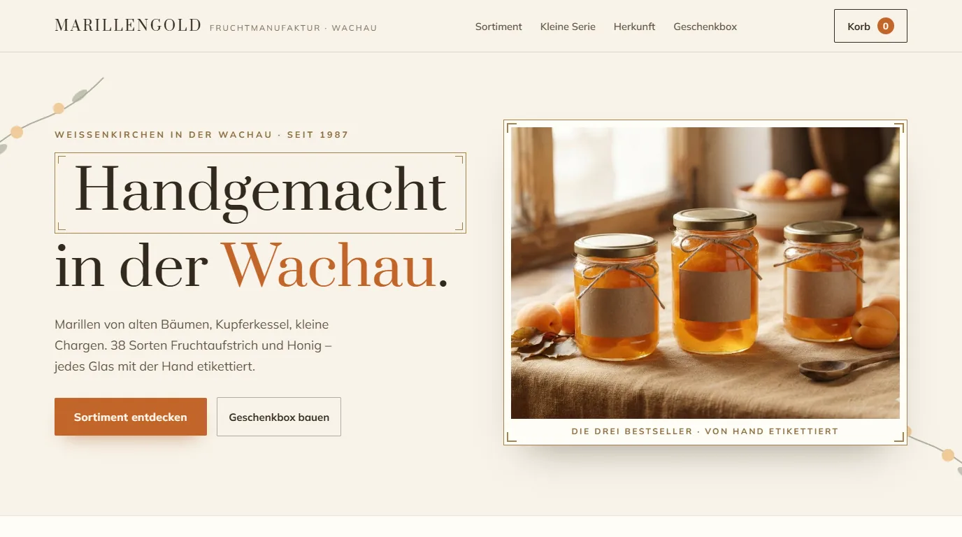 Vorschau der Demo Marillengold Fruchtmanufaktur
